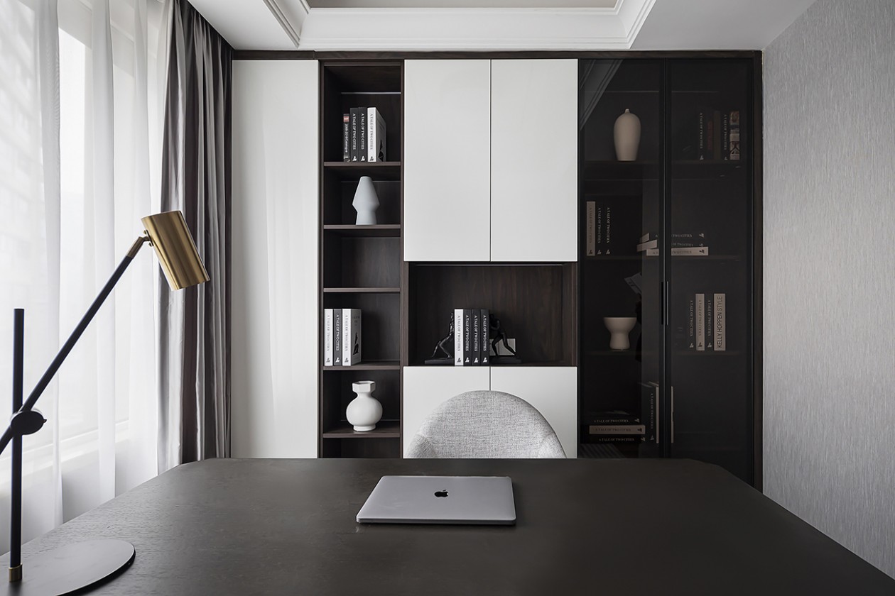 奥体精装修,颠覆空间感觉收纳隐形门呈现精致简约风-14