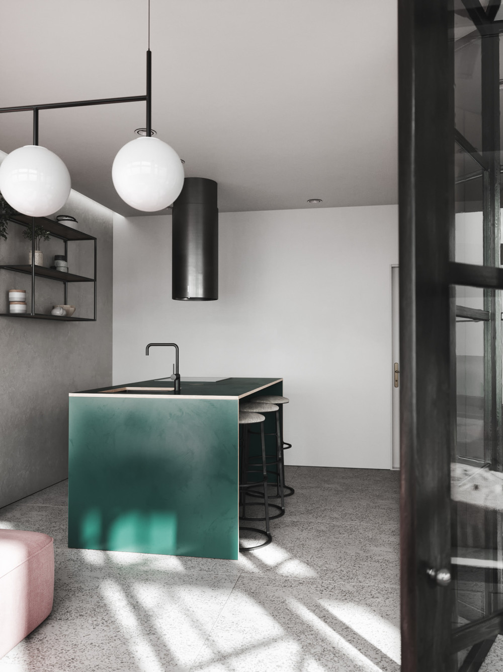 单身公寓 - 一个具有独特色彩的家-2