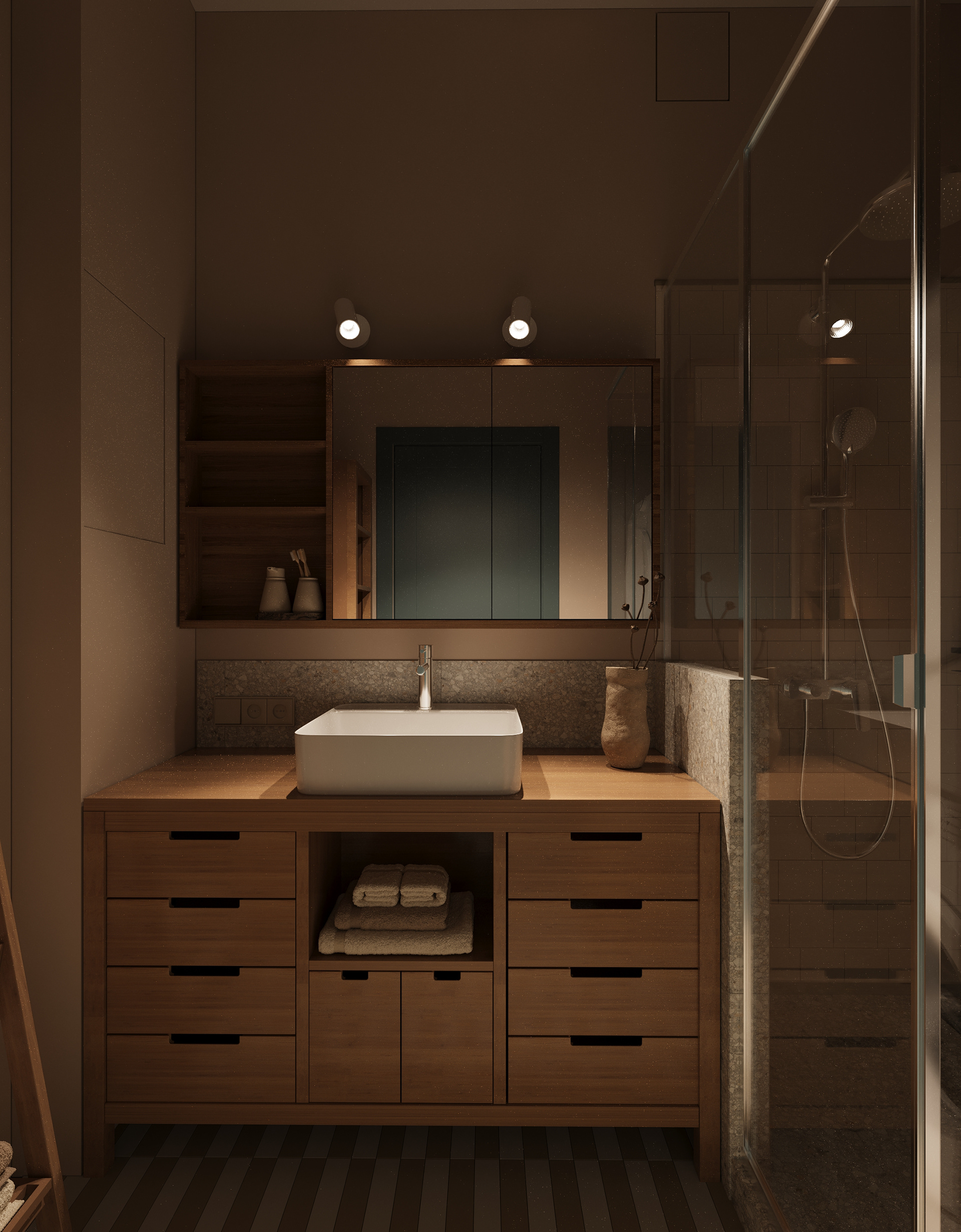 Unnatov（Юннатов）公寓设计项目丨俄罗斯莫斯科丨设计师萨沙·米哈伊洛娃-64