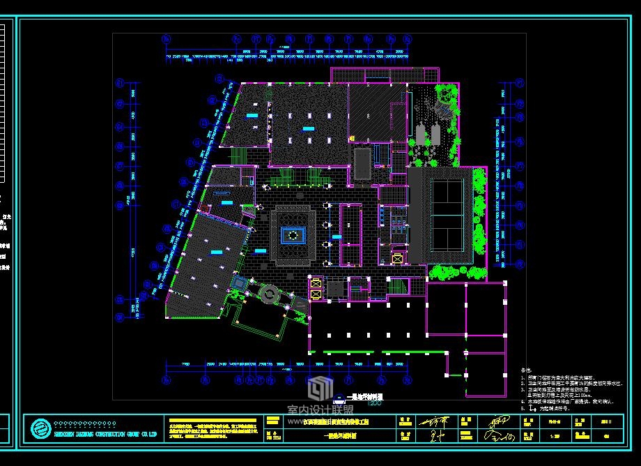 江西婺源假日酒店施工图-12