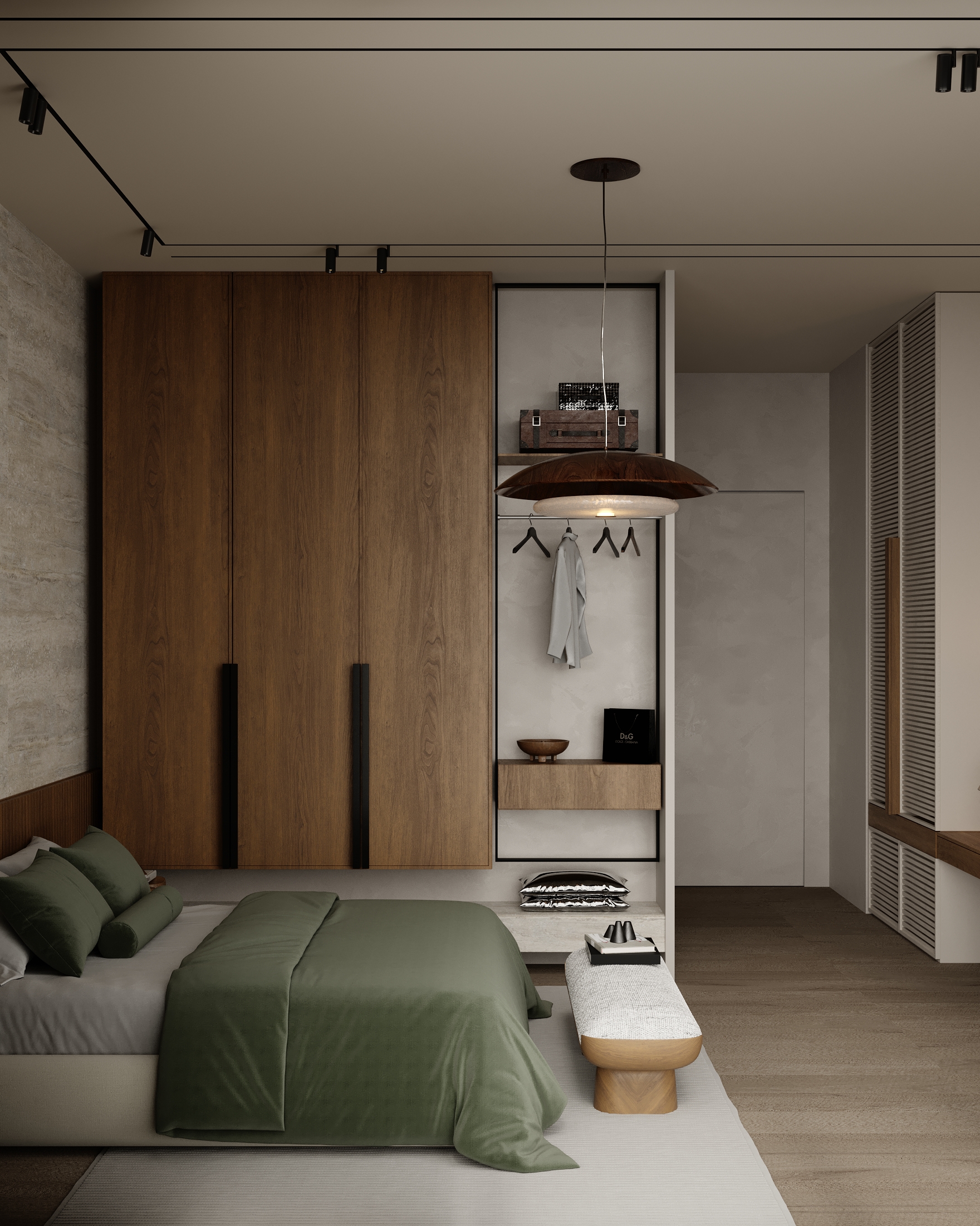 当代侘寂风格卧室丨阿联酋丨ESRAA ALEMAM-10