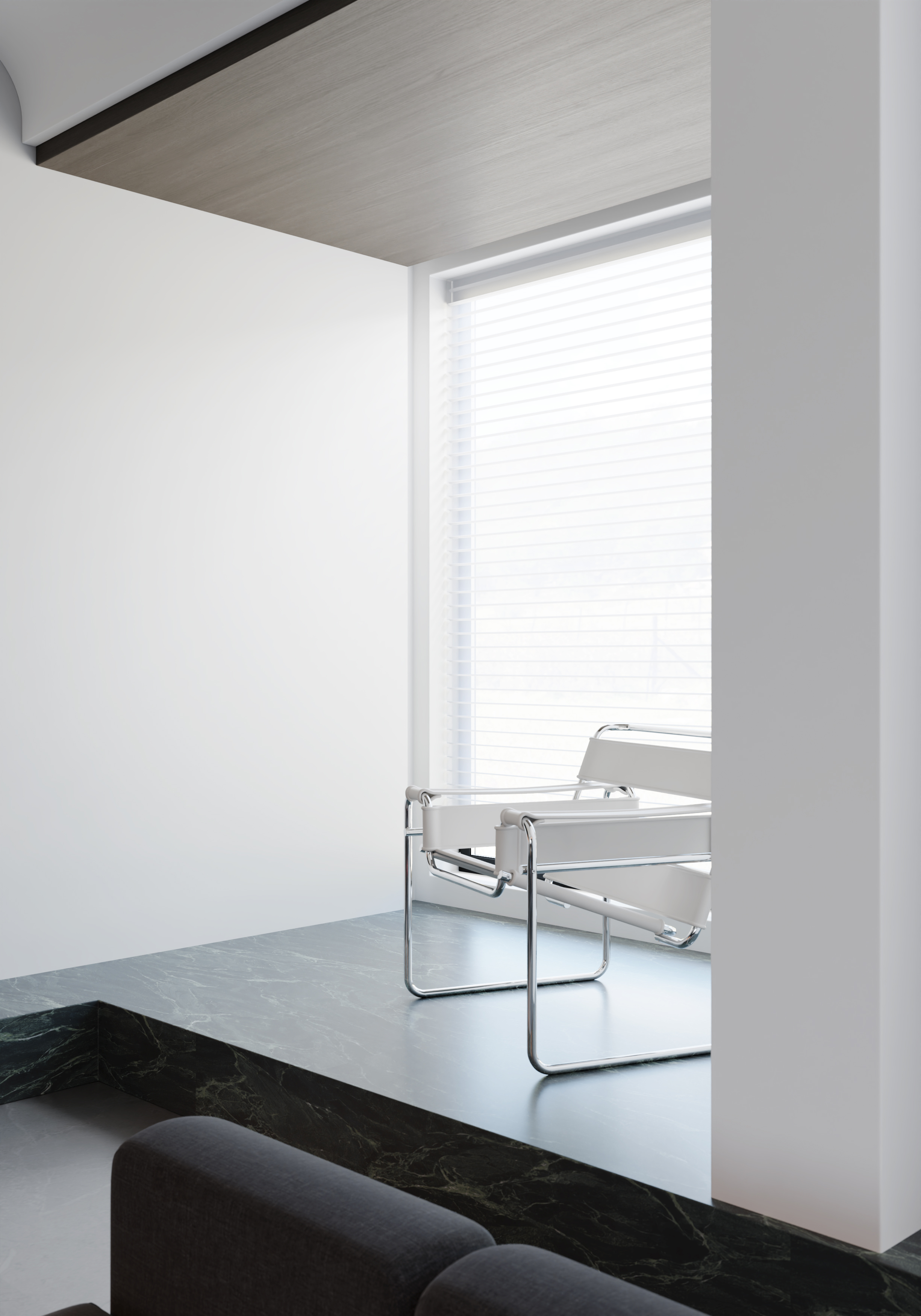 黑白灰现代客餐厅案例-11