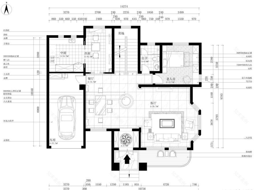 
法式欧式新中式别墅设计作品王文泉77 -13