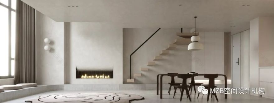 梅溪湖金茂湾侘寂风尚公寓丨MZB 空间设计-19