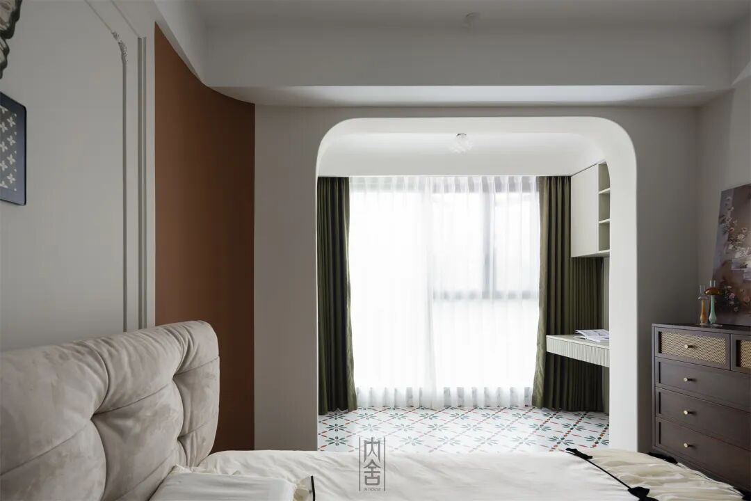 内舍软装丨235㎡下叠法式混搭风，赋予空间由线条、色彩、层次激发出的趣味碰撞！-42