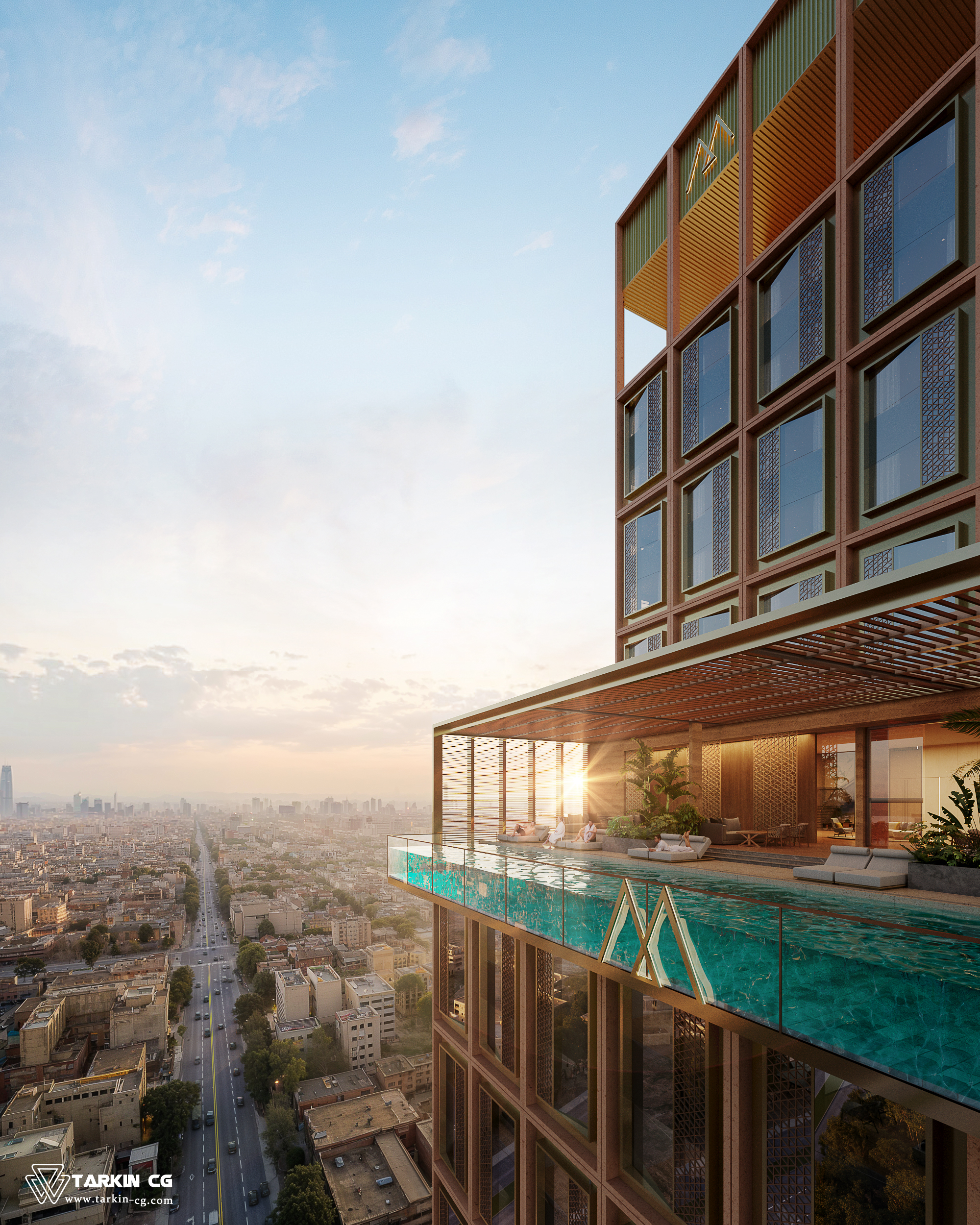 TarkinCG-KAFD Hotel with Skypool Visulization-4