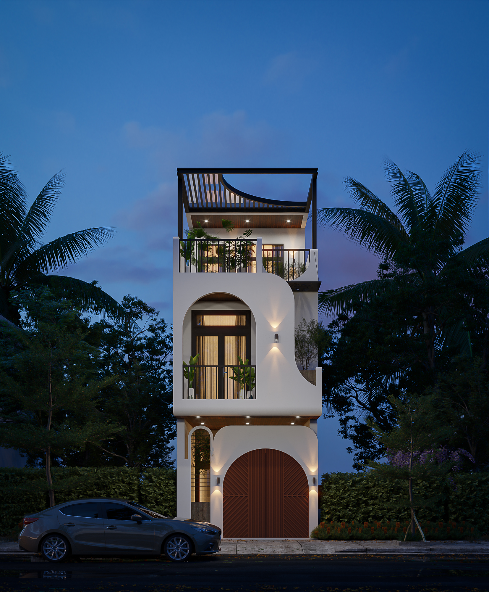 Nhà phố 2 tầng 1 tum-2