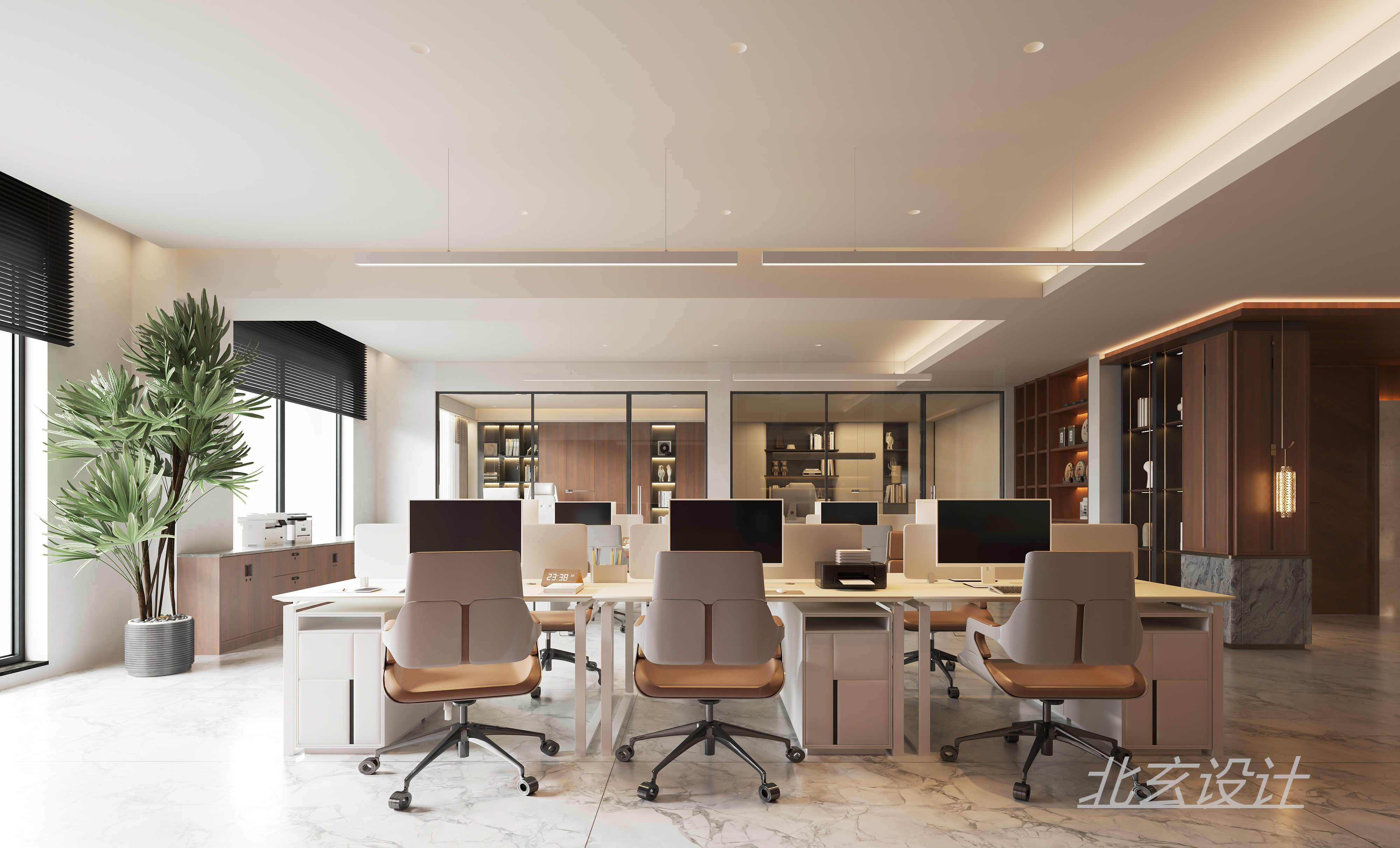 工装-现代新中式办公场所-3