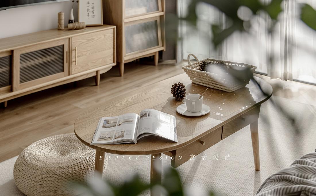 芜湖宜禾设计丨平层丨『 蜜 · 糖 』130㎡温暖日系原木-23