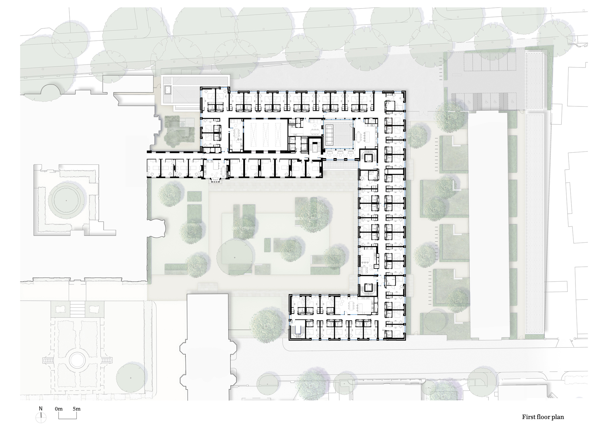 剑桥大学 Newnham 学院 Dorothy Garrod 建筑——手工砖墙与现代空间的完美融合-29