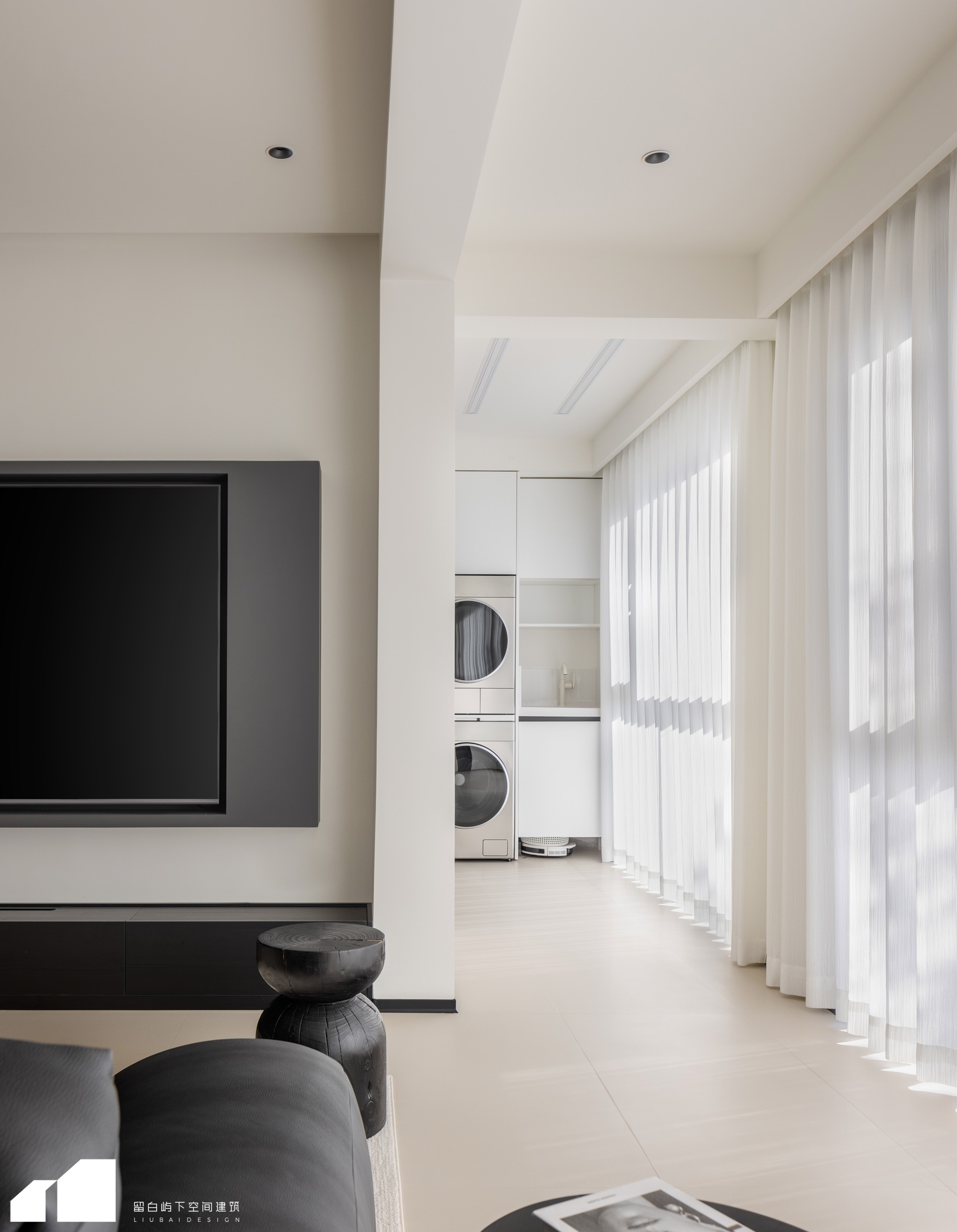 山而，干净纯粹的极简之家，流动的空间艺术丨留白屿下空间建筑-16