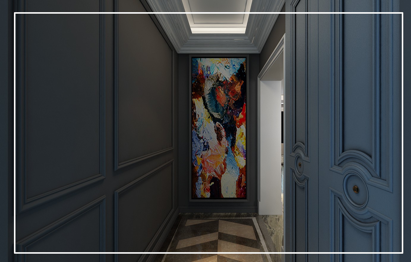 万达文旅城 160㎡美式轻奢四室两厅-5