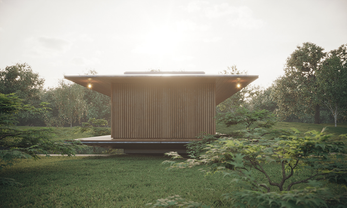 日内瓦冥想亭 | 极简禅意空间-9