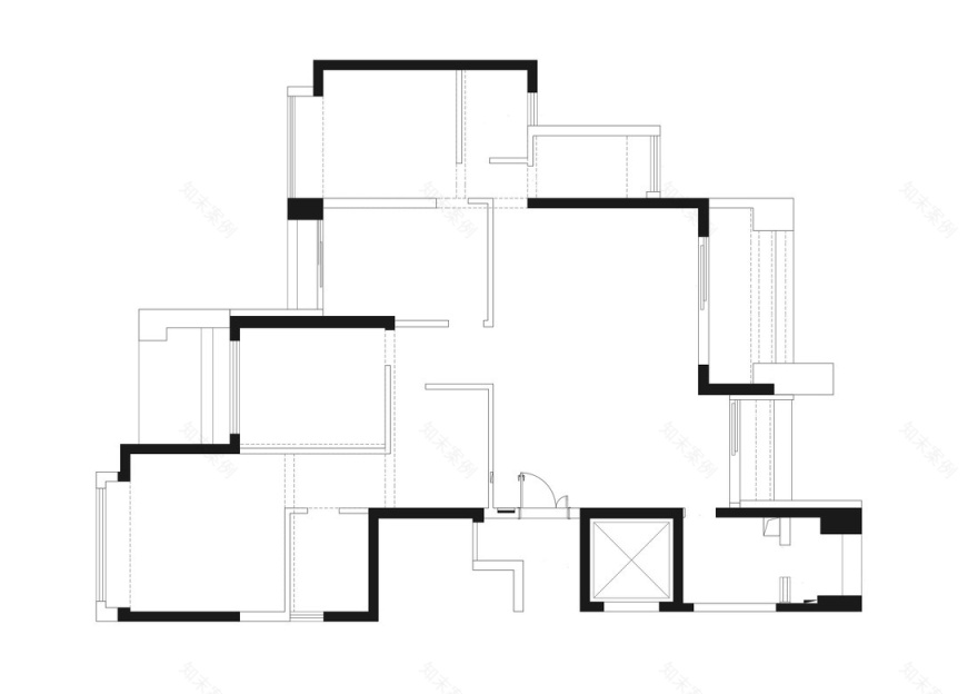 177㎡大平层高级感装修法式中古丨启物空间设计-47