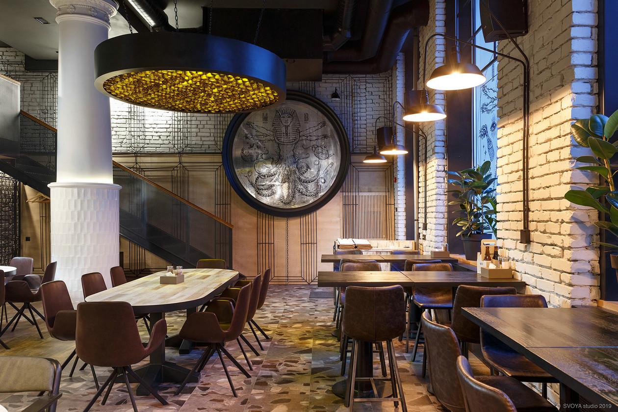 斯大林帝国建筑中的创新啤酒餐厅设计-49