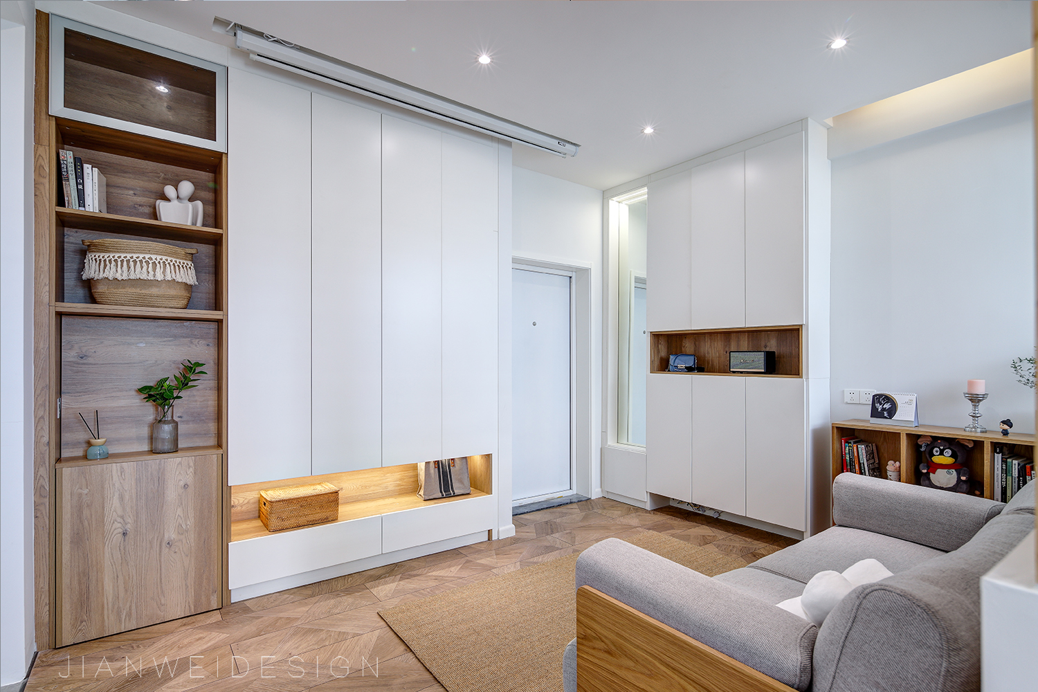 深圳新街口现代简约精致公寓设计丨中国深圳丨见微陈设艺术-28