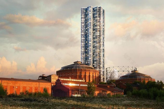 瑞典旧燃油储备罐改造住宅项目丨瑞典斯德哥尔摩丨Herzog & de Meuron,Piet Oudolf,LOLA-11