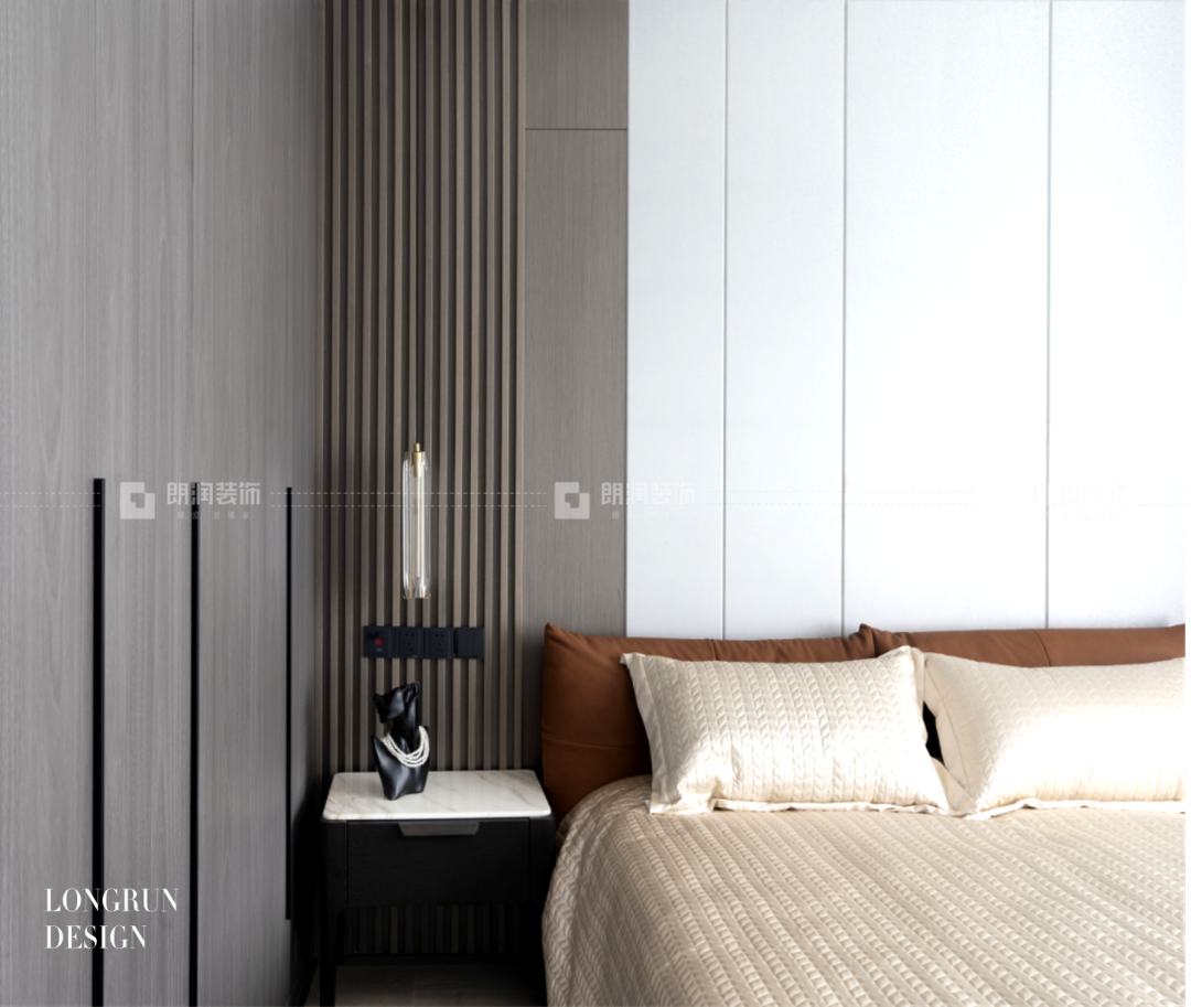 融创·玖棠府 190㎡现代轻奢风格家居设计丨中国成都丨朗润装饰轻奢设计五部-15