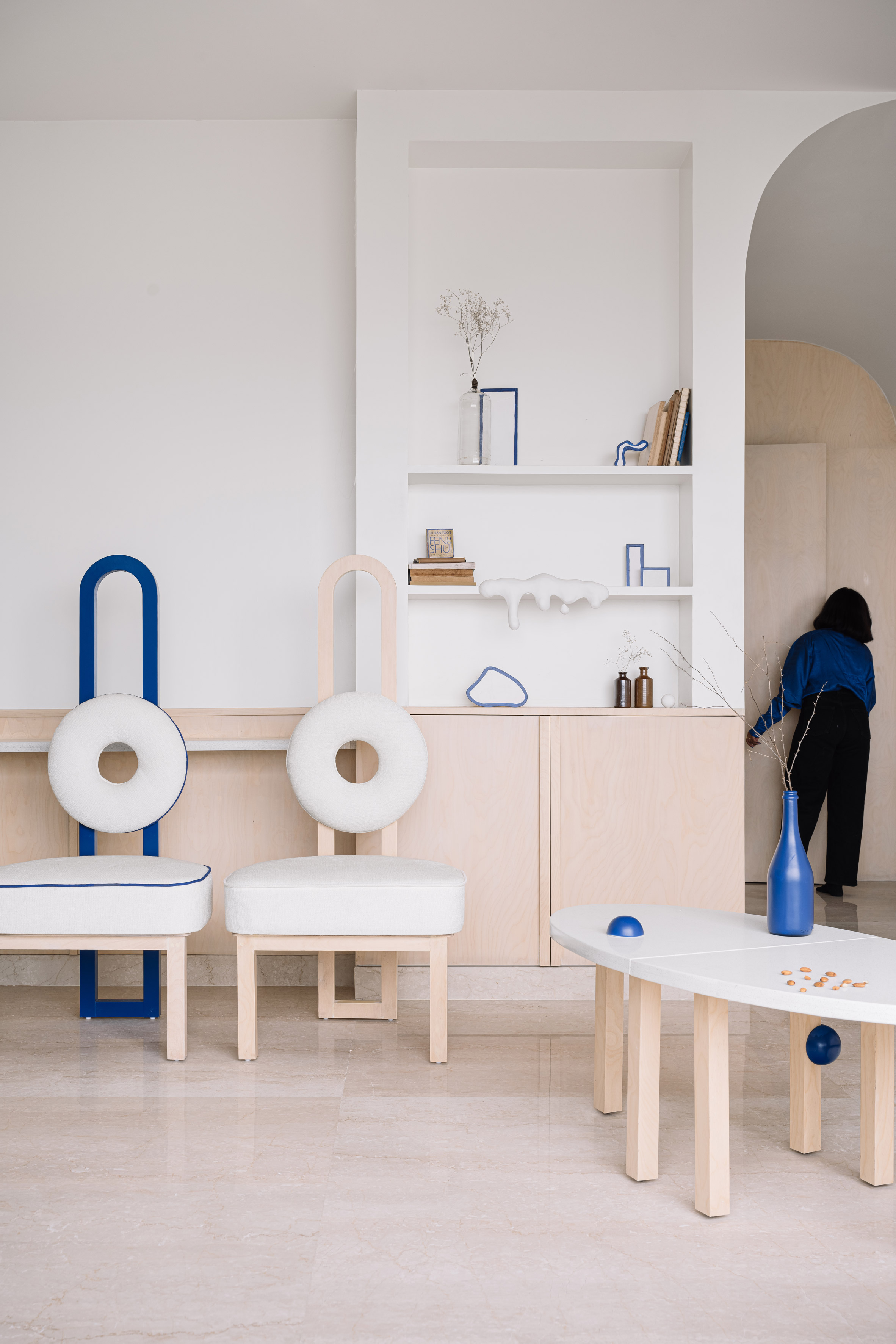 钴蓝色调住宅丨印度丨The Act of Quad-3