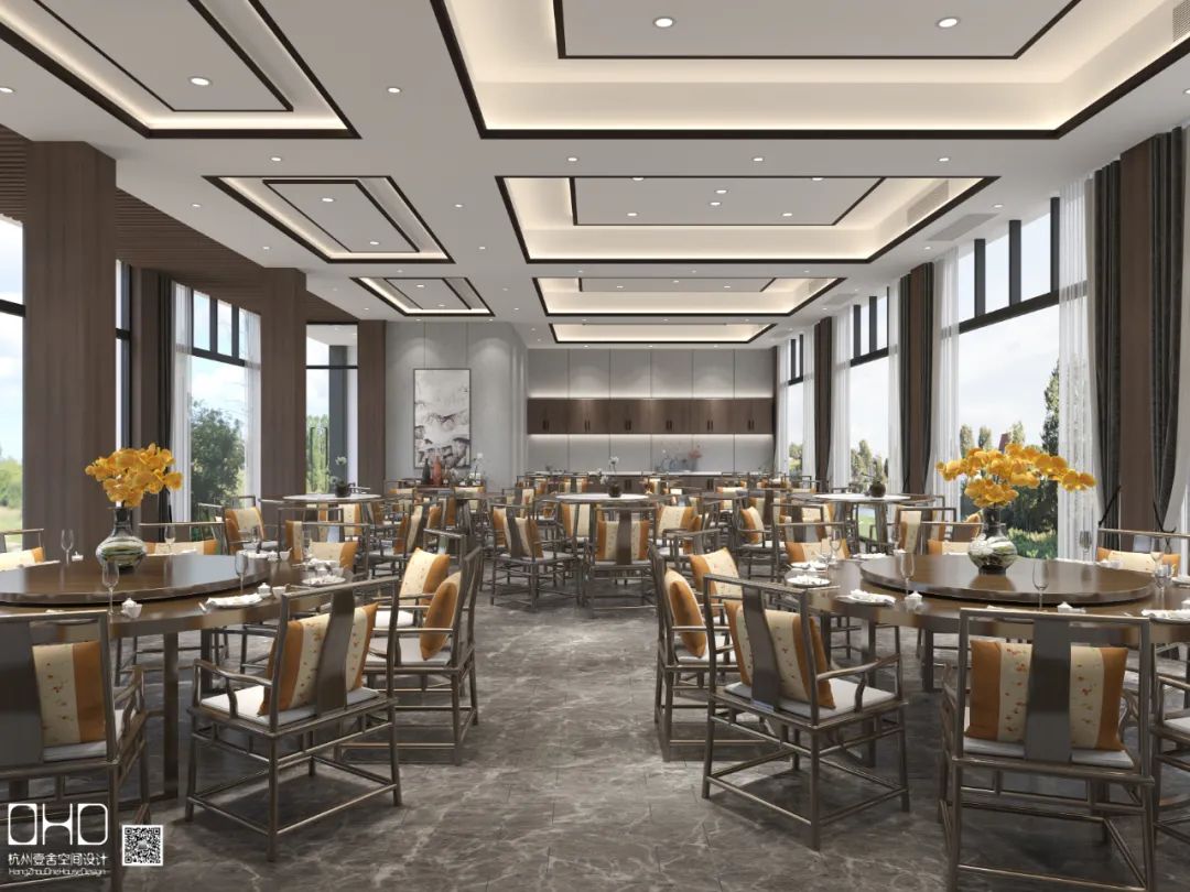 阳陂湖生态湿地景区餐厅 | 新中式风格的演绎-16