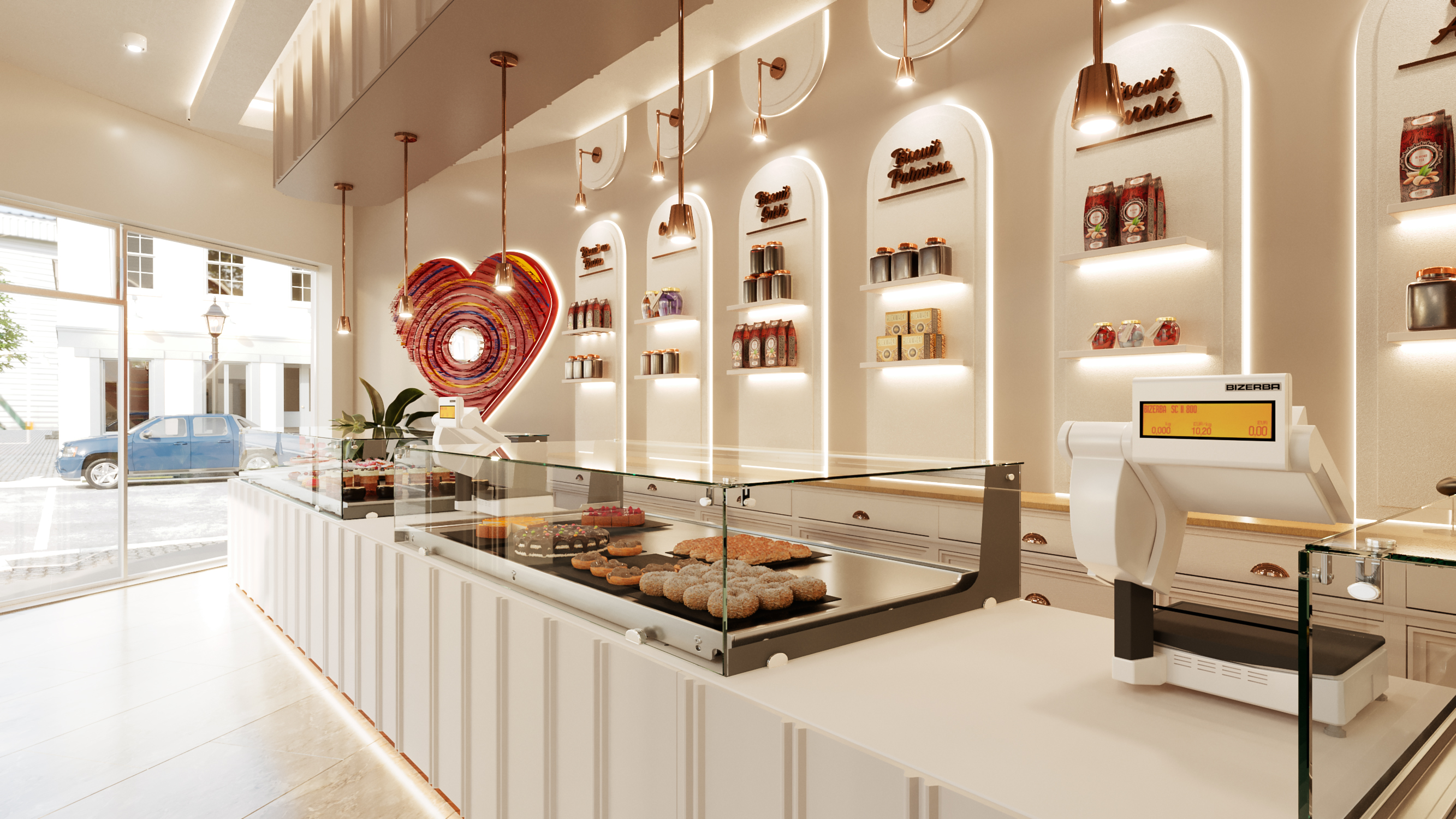 面包店室内设计：乐饼干丨突尼斯丨自由职业者-11