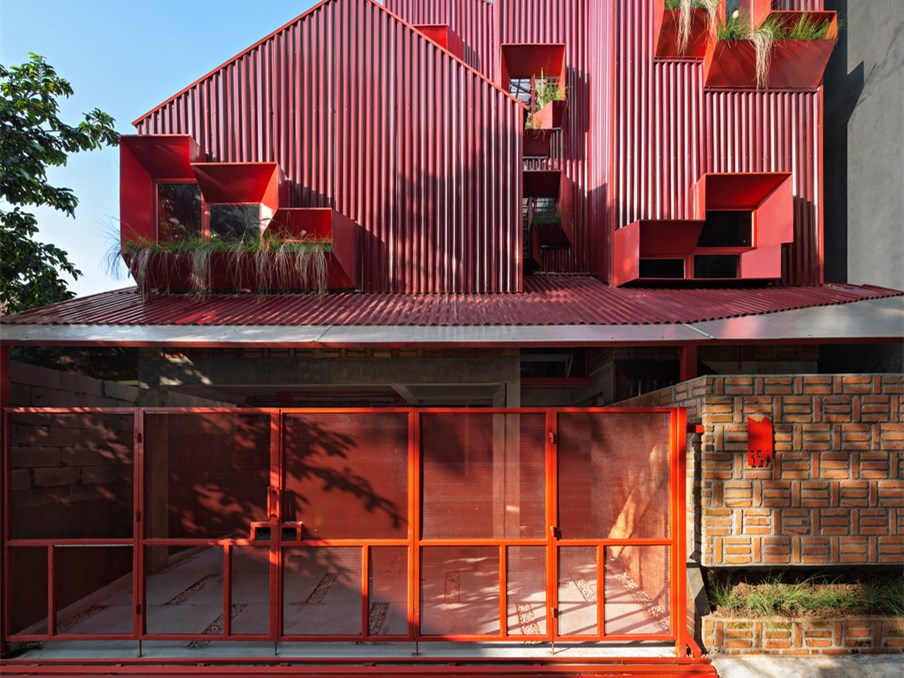 印度尼西亚 Stack By Step Red Zone 宿舍丨Ismail Solehudin Architecture-4