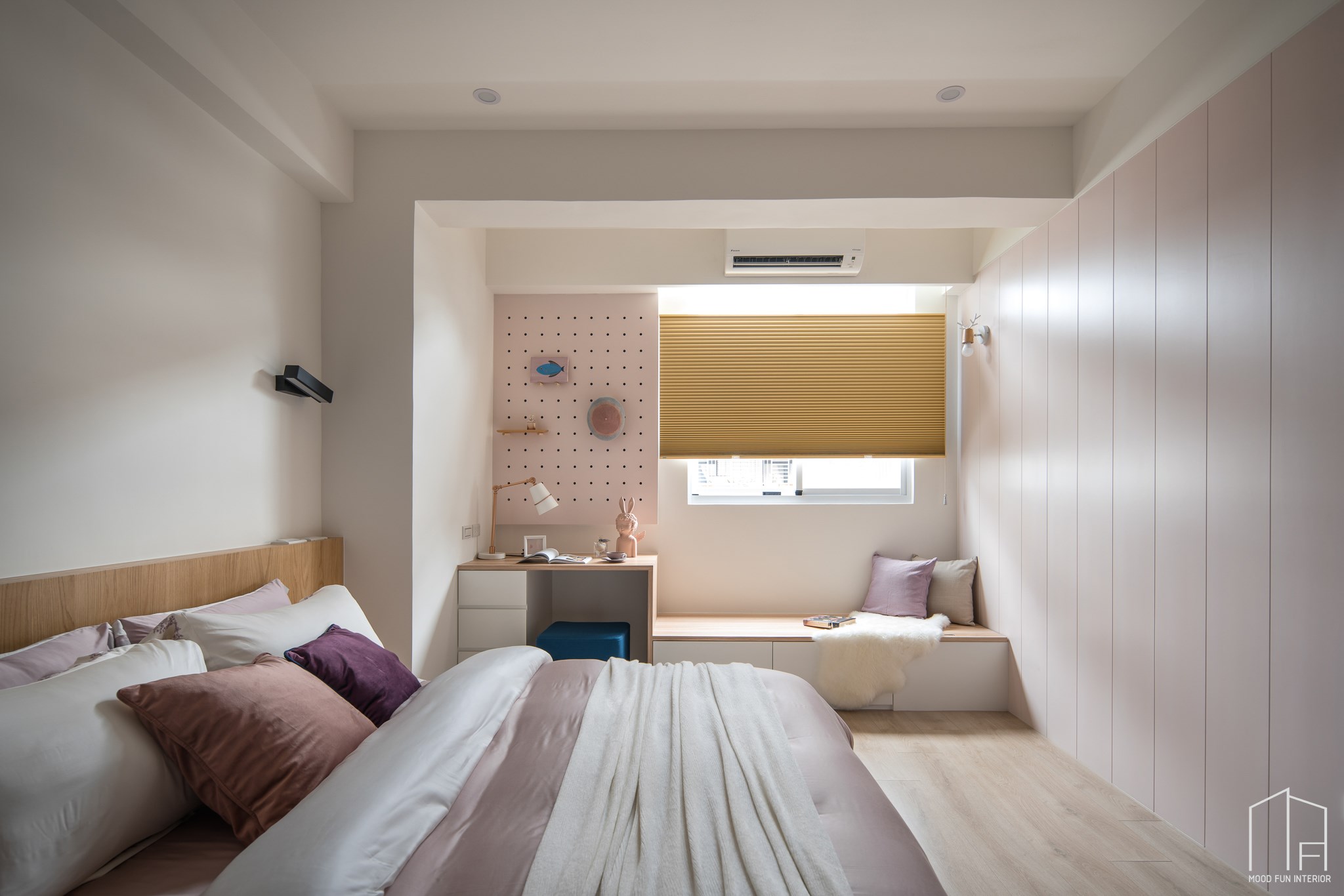 穆丰空间设计 | 88㎡北欧老屋翻新，色彩缤纷安全舒适-18