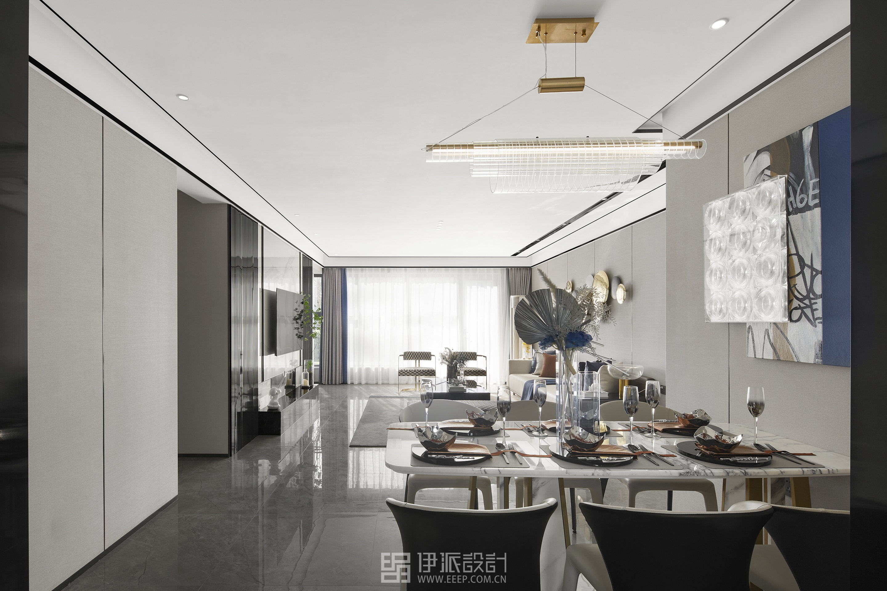 “青岛 TOP5 房企”云玺城样板房软装丨中国青岛丨深圳市伊派室内设计有限公司-33