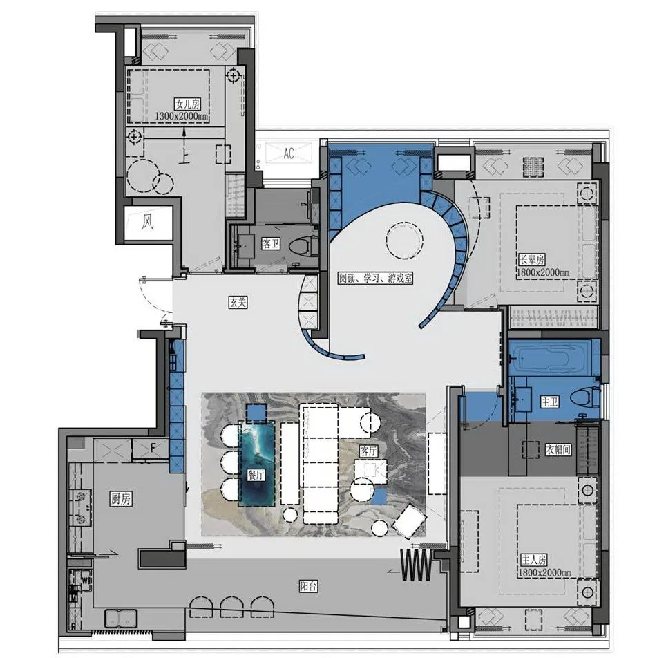 重庆北大资源紫境府·大平层A户型-3
