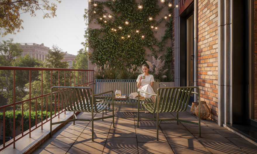 Brick Courtyard House | Barcelona-5