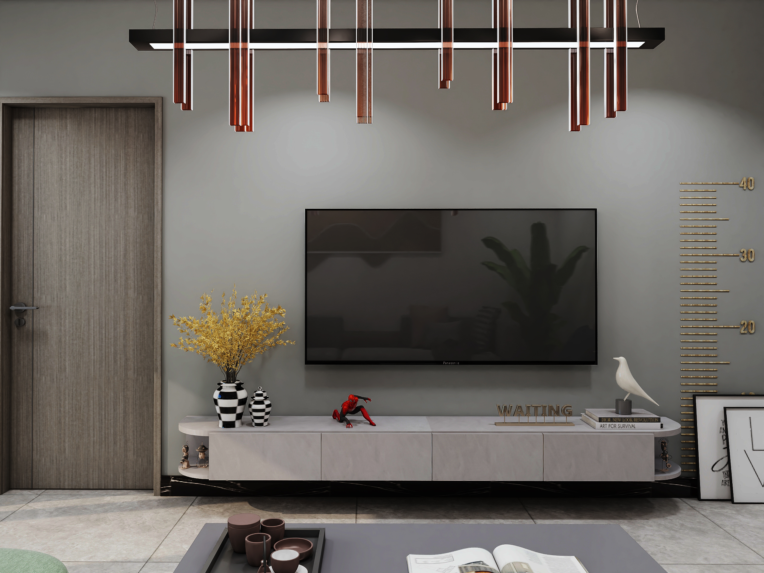 高级灰美学，同祥城-x 两室小卧室空间设计-2