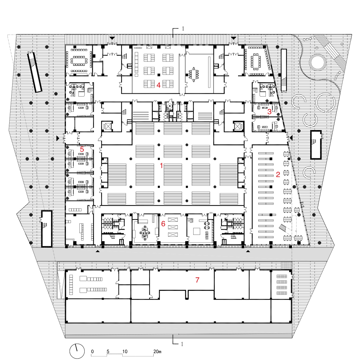 新疆科技学院图书馆 | 现代设计与自然的完美融合-19