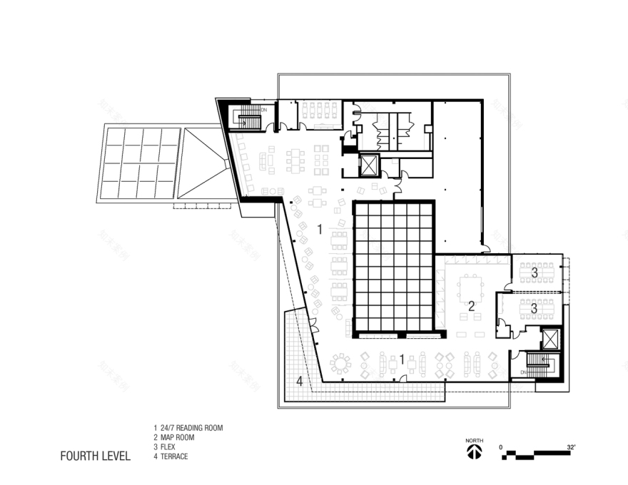 美国科罗拉多大学塔特图书馆扩建-42