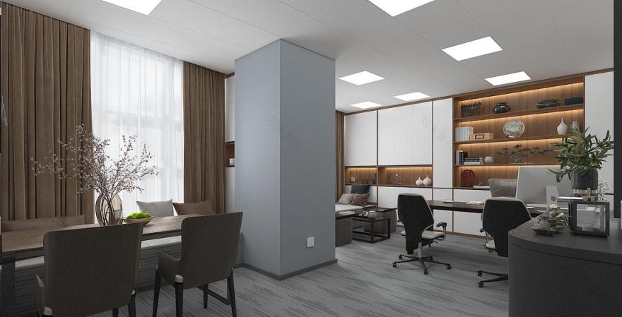 南沙区口岸大厦华盟写字楼办公室设计-31