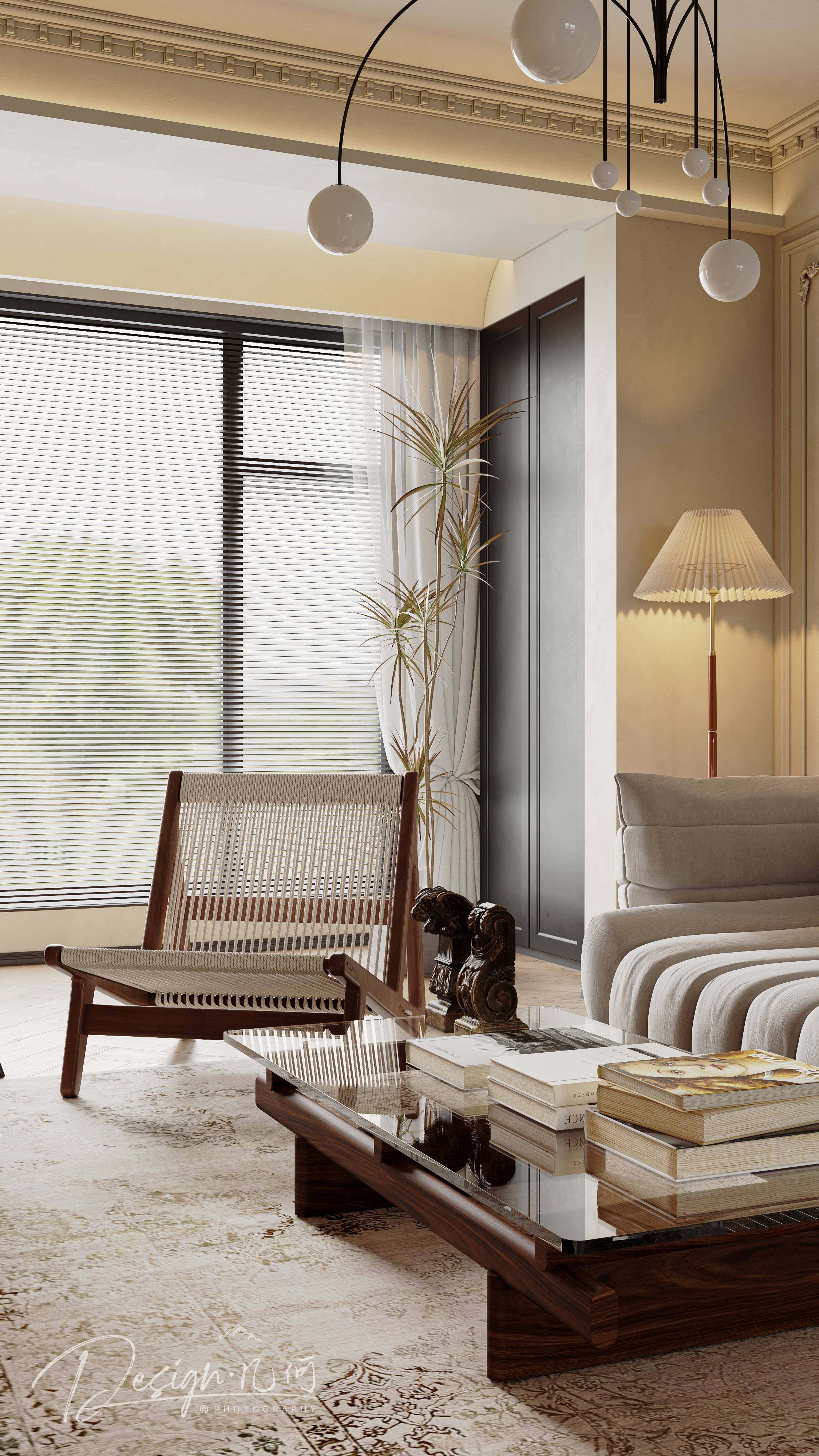 几何空间视觉表现 | 奥莱壹号院轻法中古风客餐厅-19