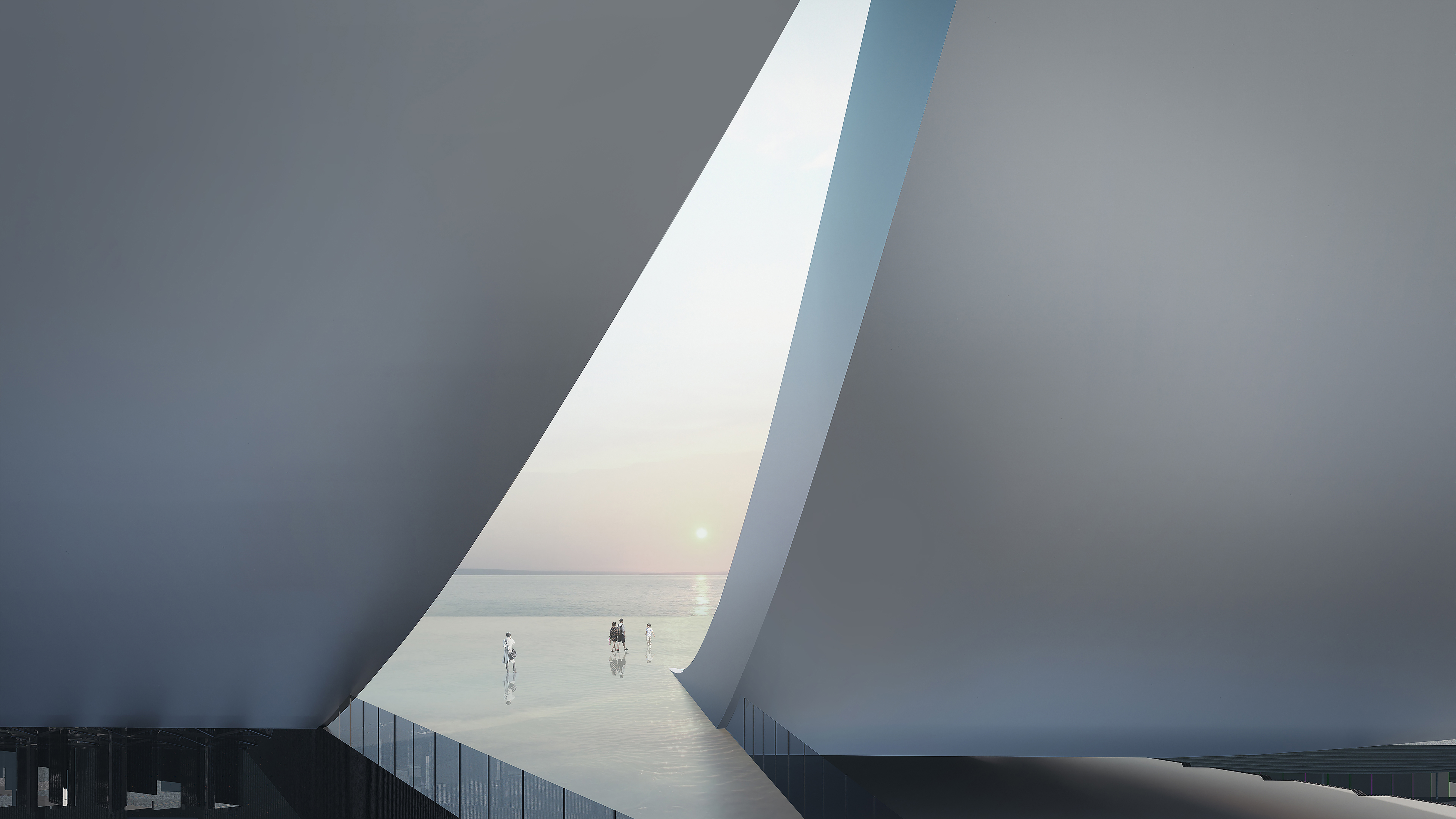 汤桦建筑设计一等奖方案：三亚崖州湾科技城文体中心（深海博物馆及体育中心）-4