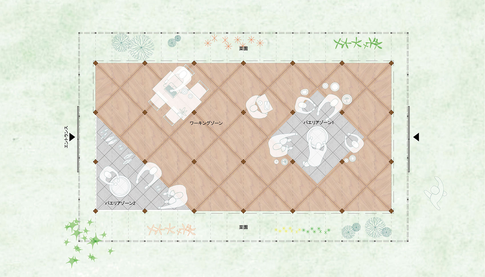 “绿色基地”装置丨日本千叶丨UENOA architects-48