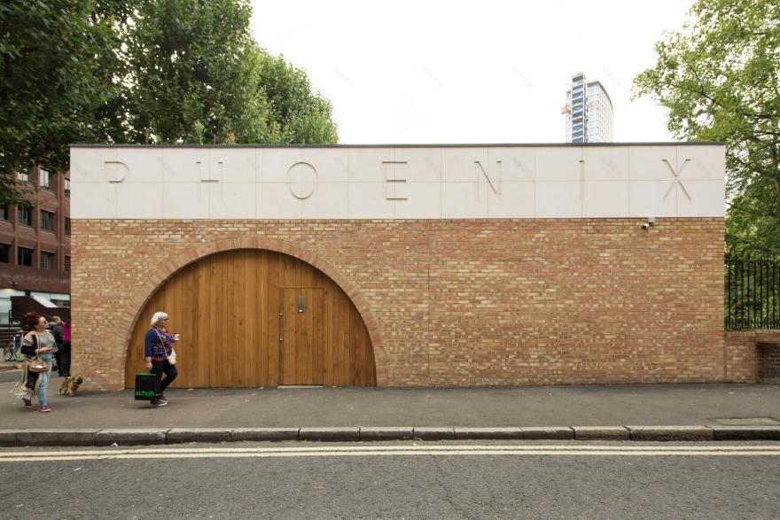 Office Sian adds brick and limestone building to London community garden-5