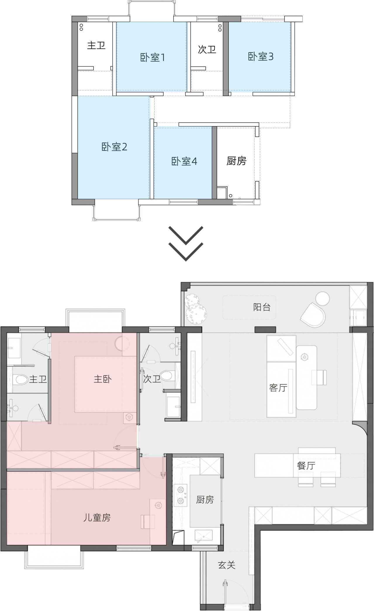 116㎡住成超大平层丨中国南宁丨恒田设计-62