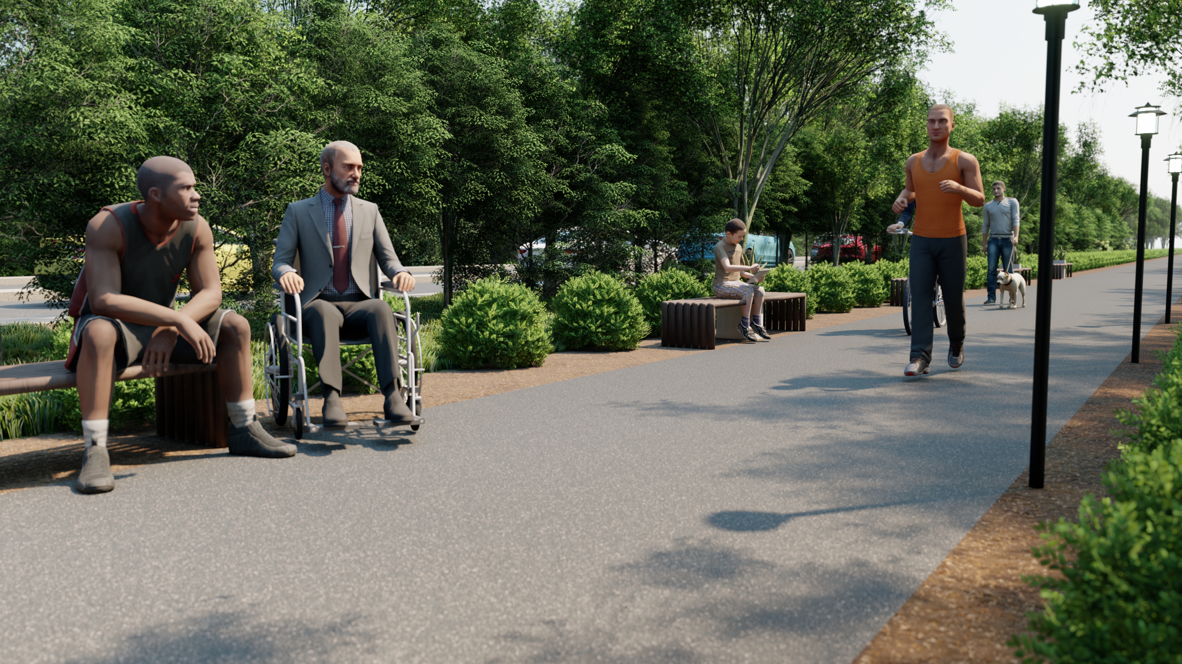 西栗树大道人行道丨美国新泽西-3