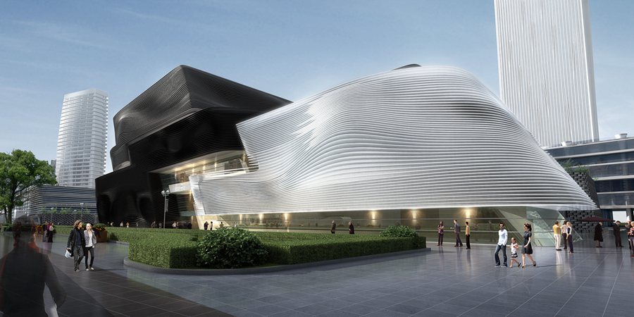 宁波市鄞州南部商务区门户区设计方案丨中国宁波丨amphibianArc,合作方为宁波鄞州建筑设计院-13