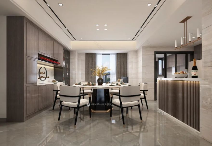 九木堂设计 | 290㎡精装房改造,呈现东方风雅美学私宅-54