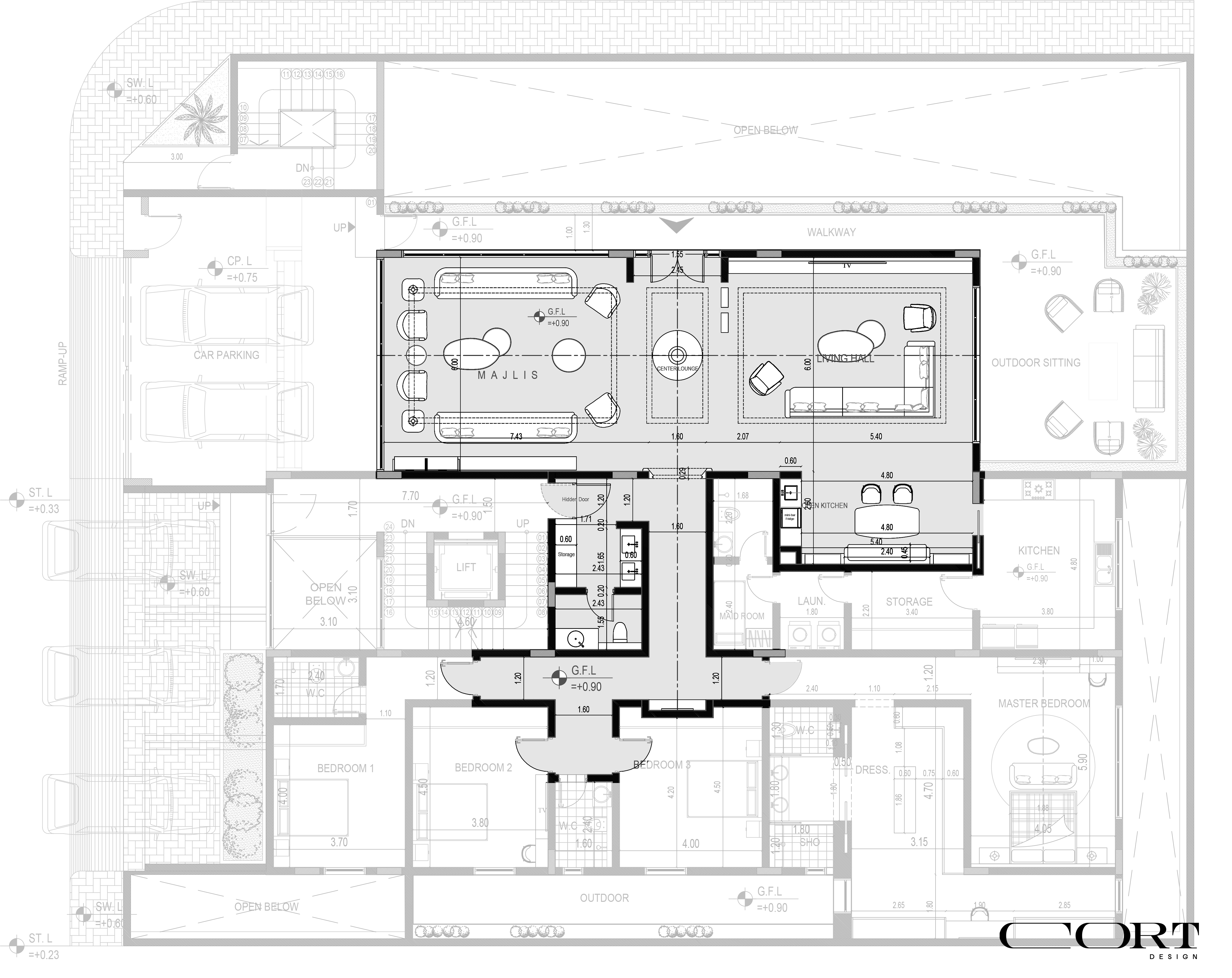 NEO CLASSIC VILLA(新古典别墅)丨沙特阿拉伯利雅得丨CORT Design-3
