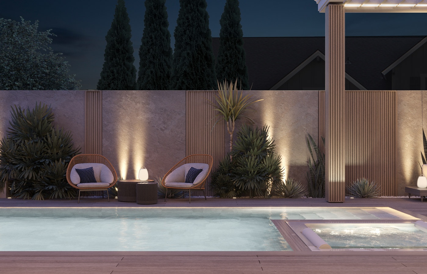 浅色系别墅设计-32