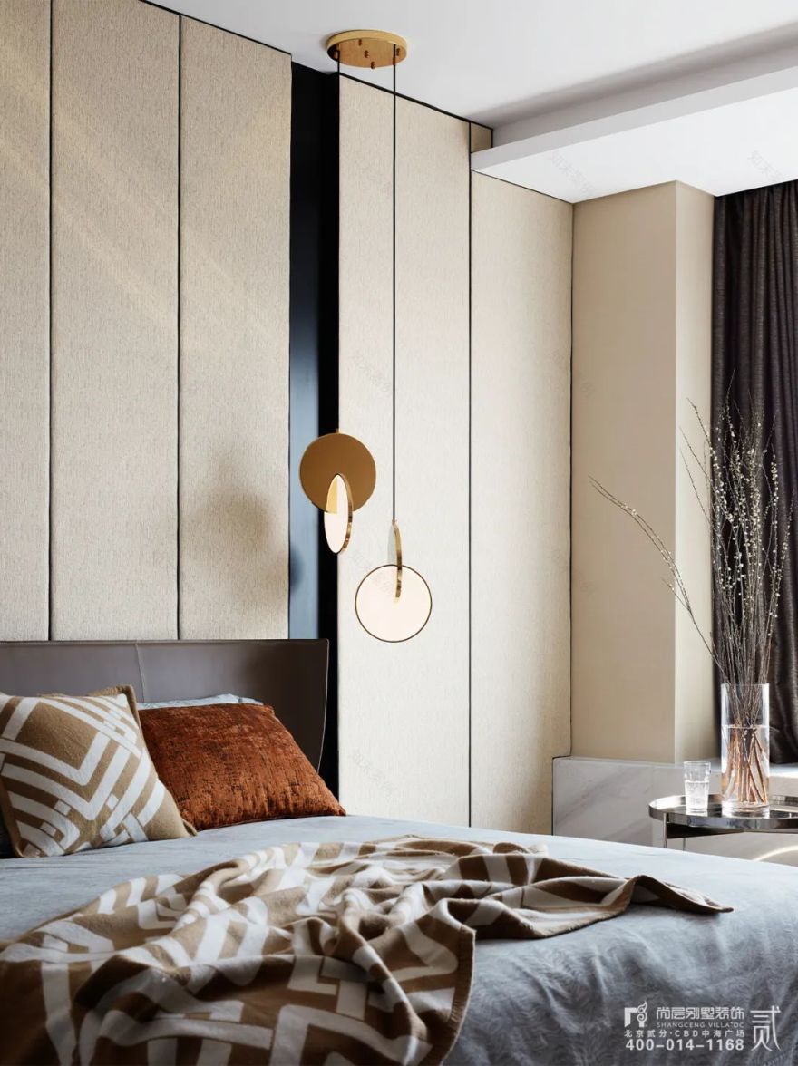 金茂府 x 尚层作品 | 208㎡软装设计,材质与色彩的灵魂碰撞,还原生活质感!-23