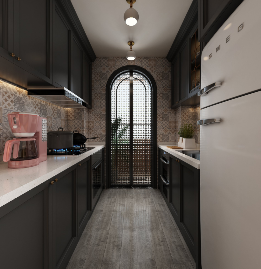 复古美式风室内设计丨居然装饰北四二部-25