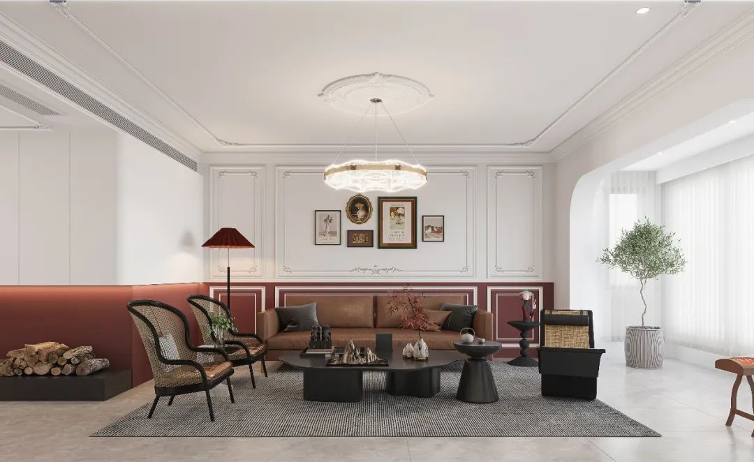 河北·博萃天宸 | 140m²复古法式风  东方审美与法式风格的协作-21