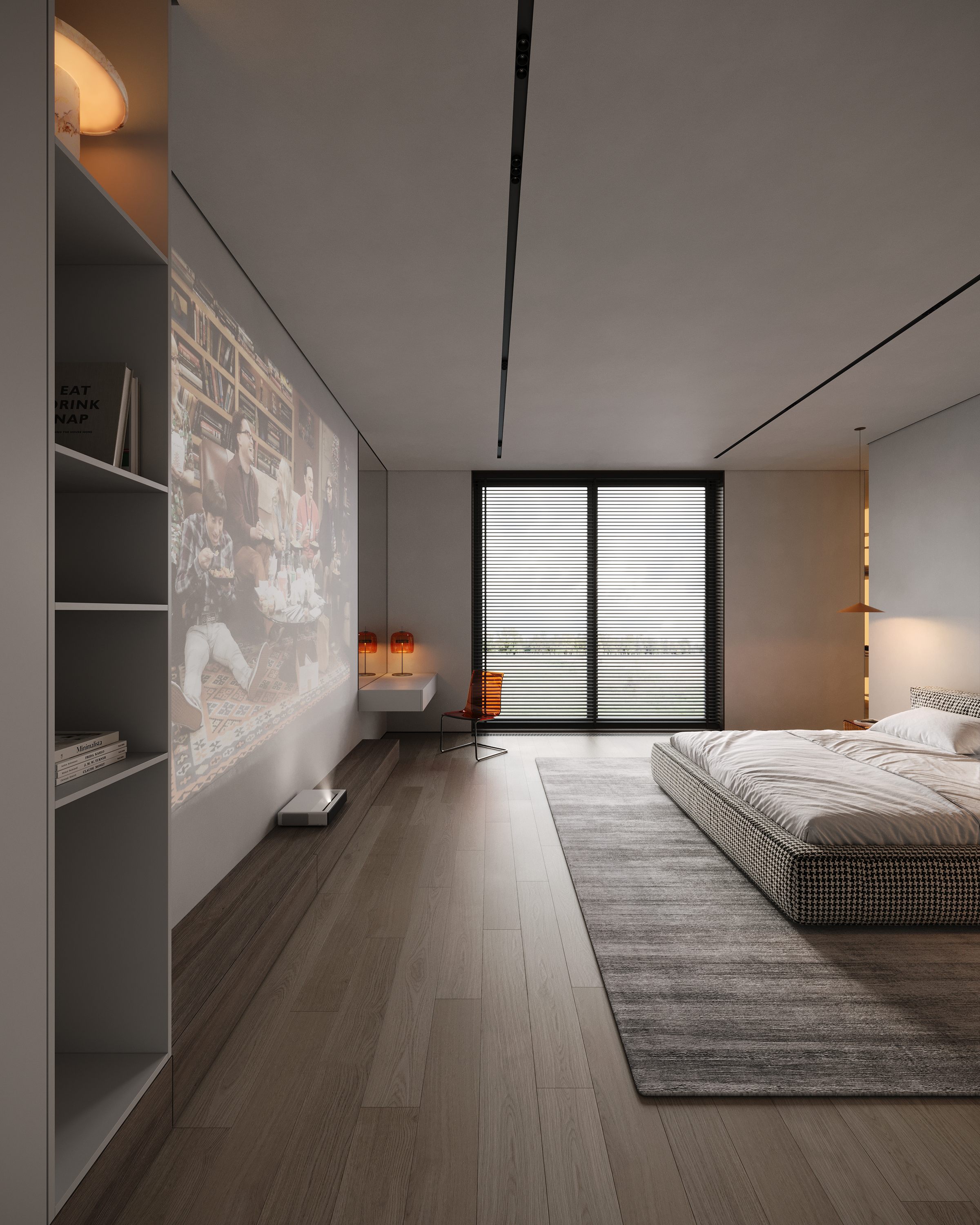 橙色色调卧室-17