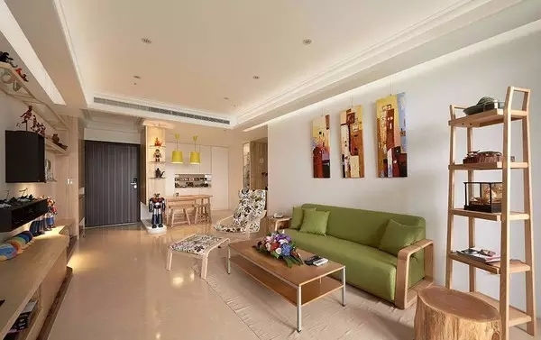 86㎡暖色原木风， 让安谧生活充满小情趣-4