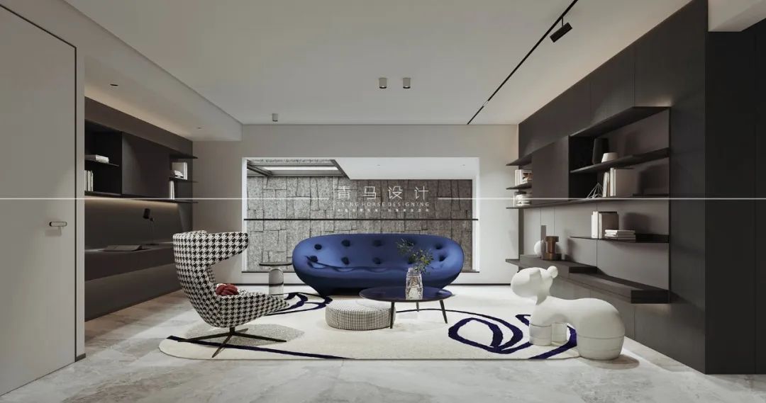 未央金茂府现代轻奢下叠别墅设计丨中国西安丨青马别墅设计-47